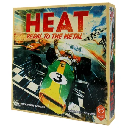 بازی فکری هیت Heat Pedal to the Metal | بردگیم مسابقه‌ای استراتژیک ۱ تا ۶ نفره